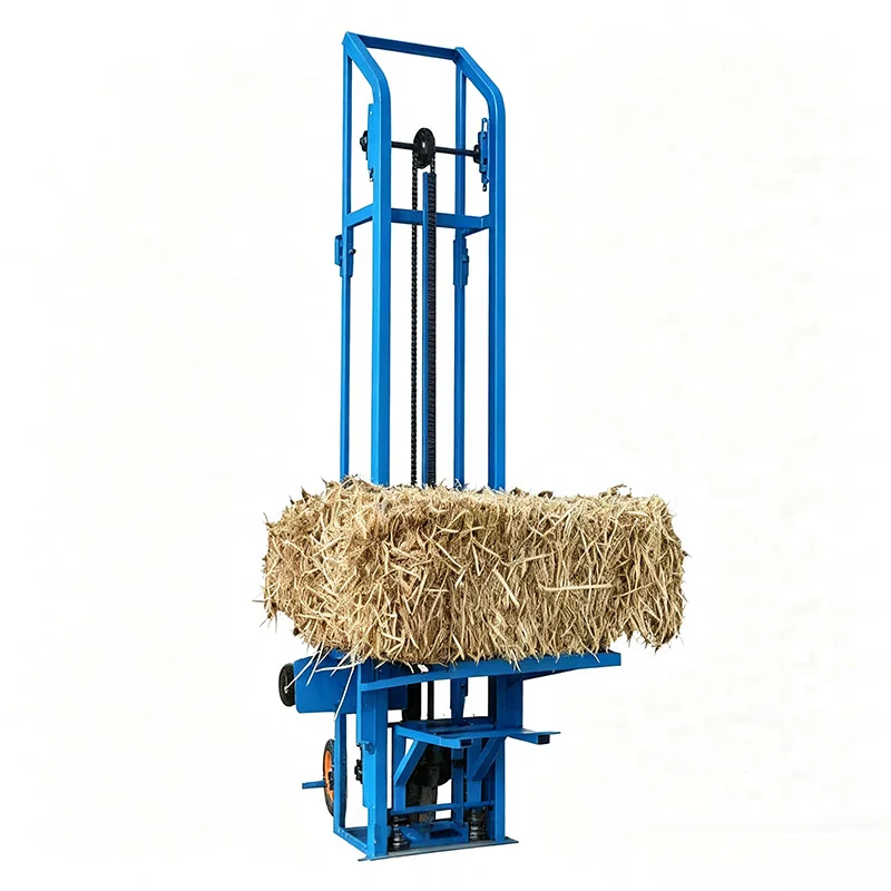 Electric Lift Automatic Hay Loader, 12V/24V, on-Board Load Capacity, Square and Round Bales, Trailer-Mounted, Mobile(Customized)