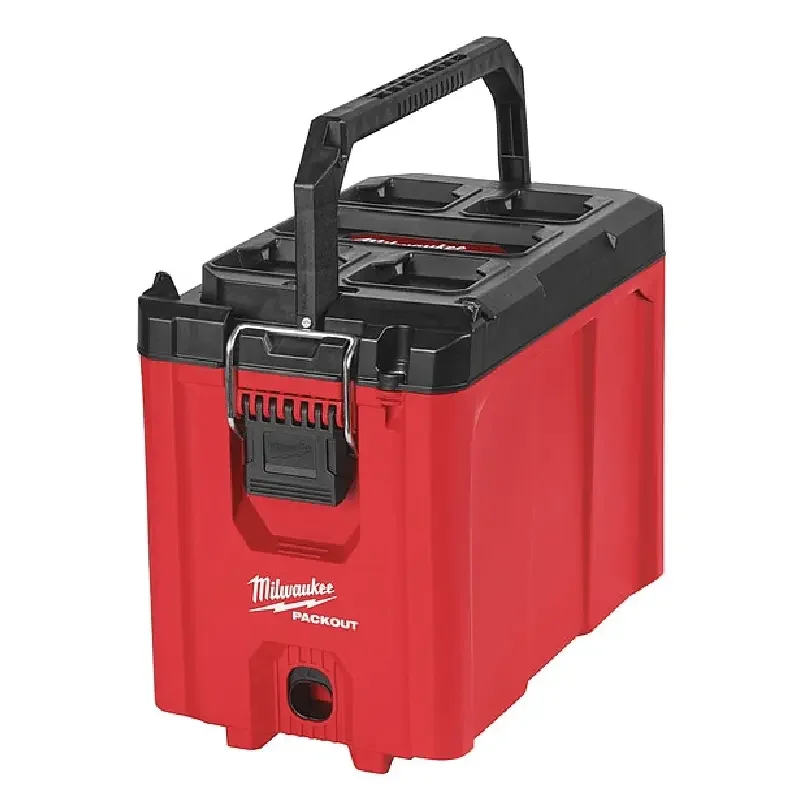 

PACKOUT Compact Tool Box, Polypropylene, Black/Red, 16-1/4 in W x 10 in D x 13 in H