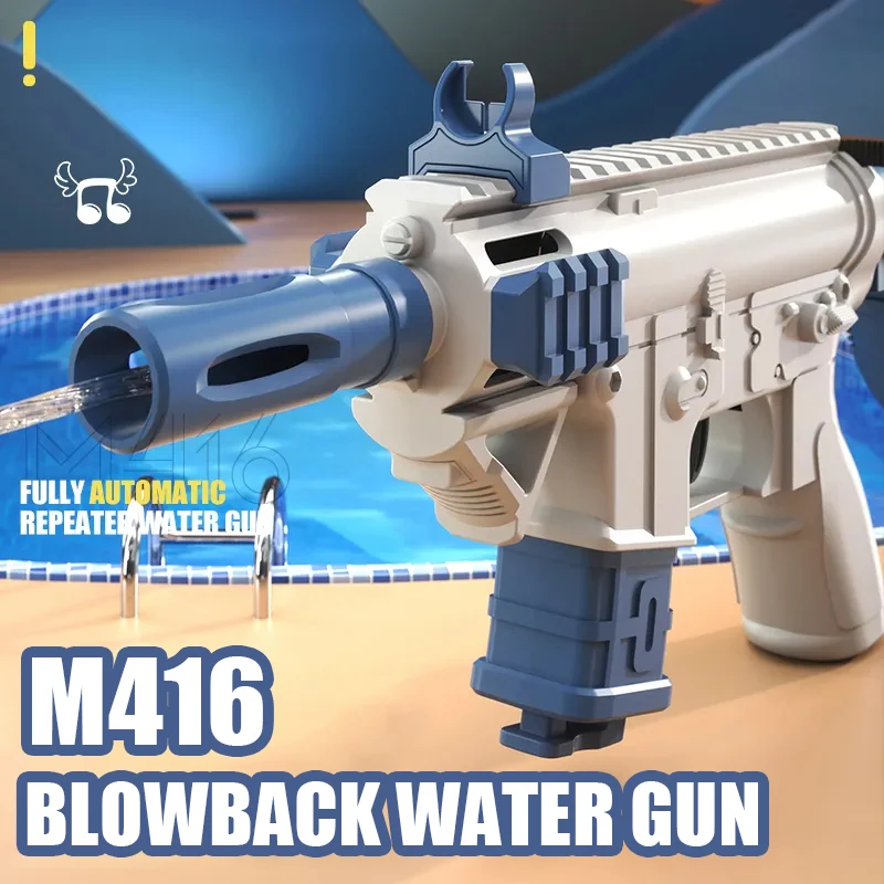 Pistolet à eau M416 manuel Version continue pistolet de pulvérisation enfants adultes piscine extérieure plage extérieur jouet pour enfants garçons filles