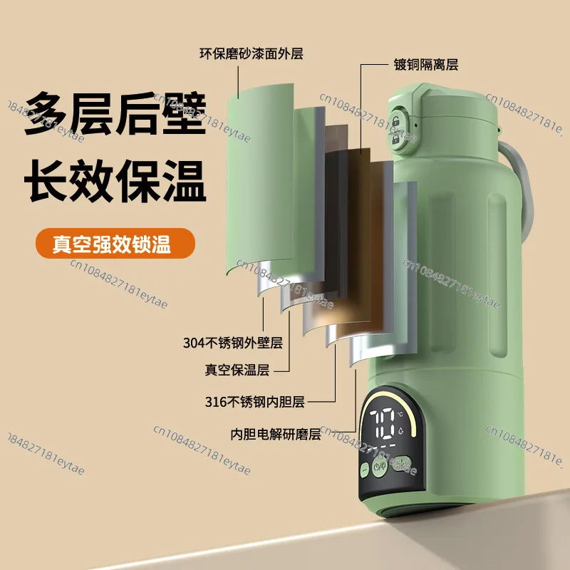 Portable Cordless Baby Bottle Warmer Electric Milk Heater for Travel Car Home Use Mini Thermos Cup
