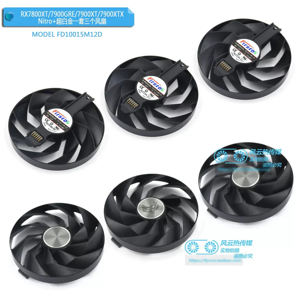 New Fans for SAPPHIRE RX7800XT RX7900GRE RX7900XTX Nitro+ Graphics Video Card