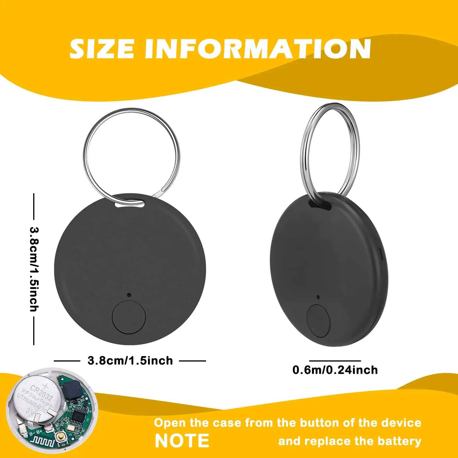 Mini Bluetooth GPS Tracker Pet Supplies Keychain Wallet Collar Tracking Device Accessories Cat Dog Anti-lost Tag Locator