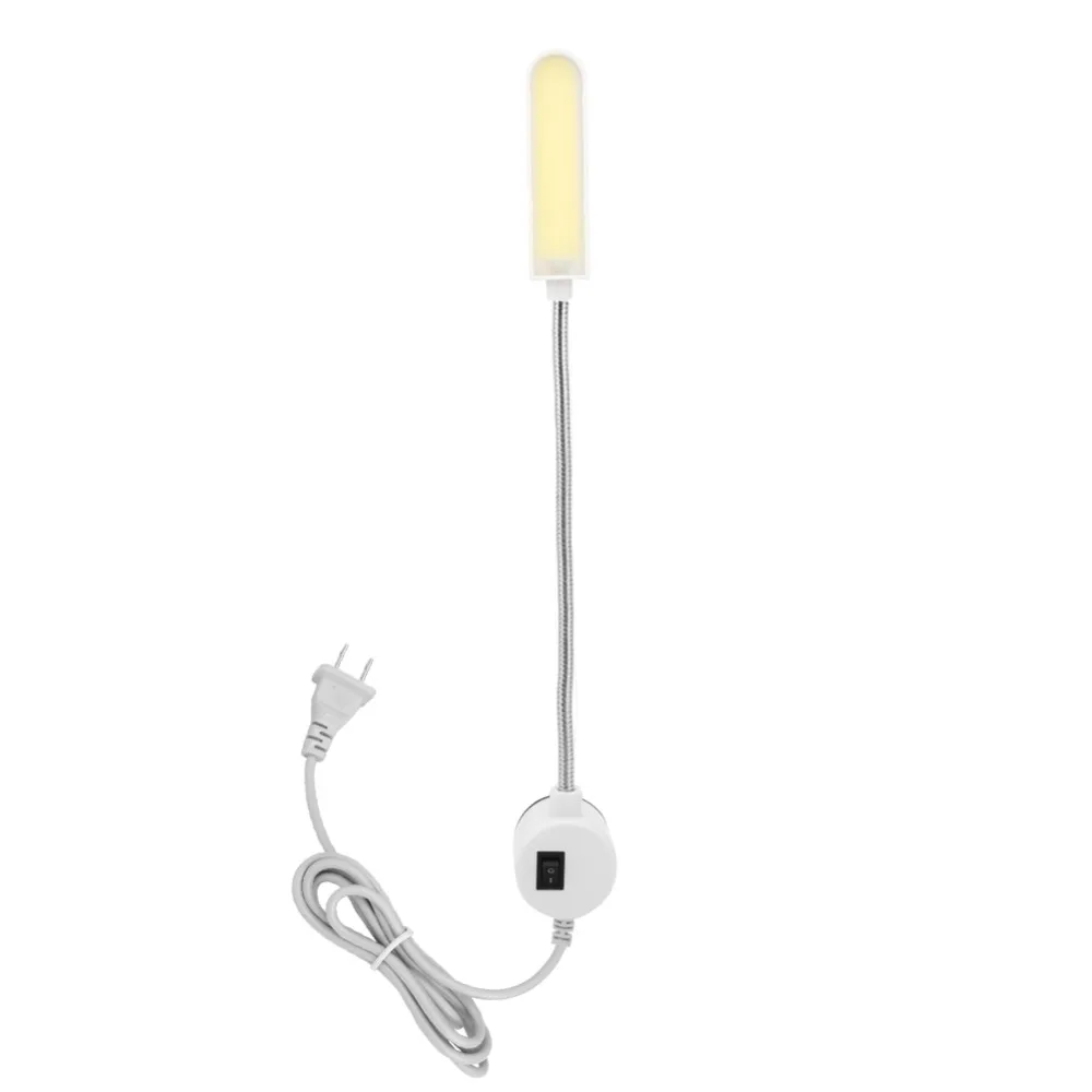 Bright COB Sewing Machine Light Magnetic Mounting Base Flexible Gooseneck Arm Table Lamp 5W 110-220V Desk Lamp Office