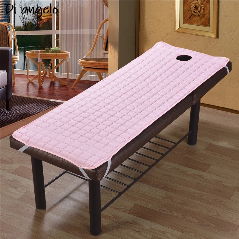 Non-Slip Massage Bed Sheet, Linens Cotton, Spa Massage Mattress with Holes, Body Care, Dedicated, Solid Fitted, Beauty Salon,# A