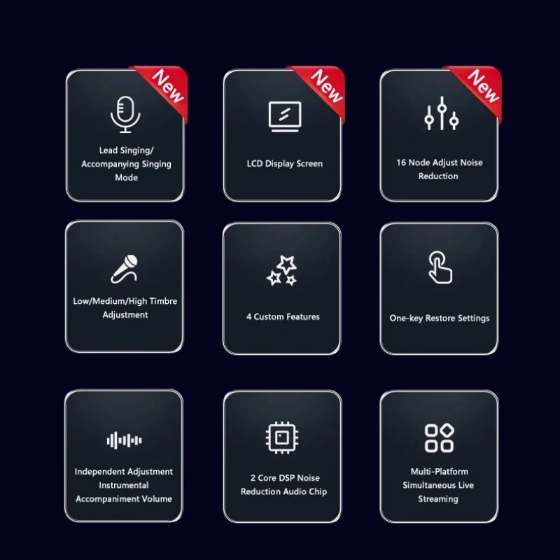 البث المباشر كارت الصوت X7 مغير الصوت DJ خلاط تأثيرات للكمبيوتر الشخصي بث الهاتف الذكي الكمبيوتر واجهة الصوت بطاقة وحدة التحكم #5