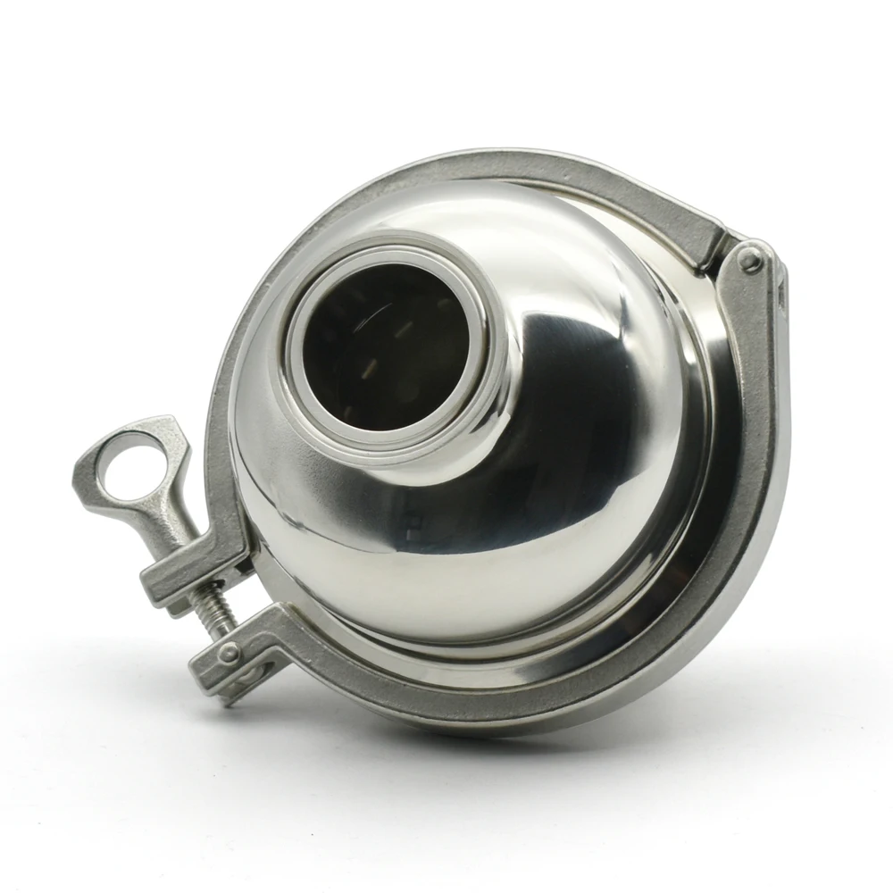 Imagem -03 - Filtro Esférico para Cerveja Caseira 304 316 Braçadeira Sanitária 100 Mesh Adequado para 38 51 mm Pipes 1.5 Três Braçadeiras