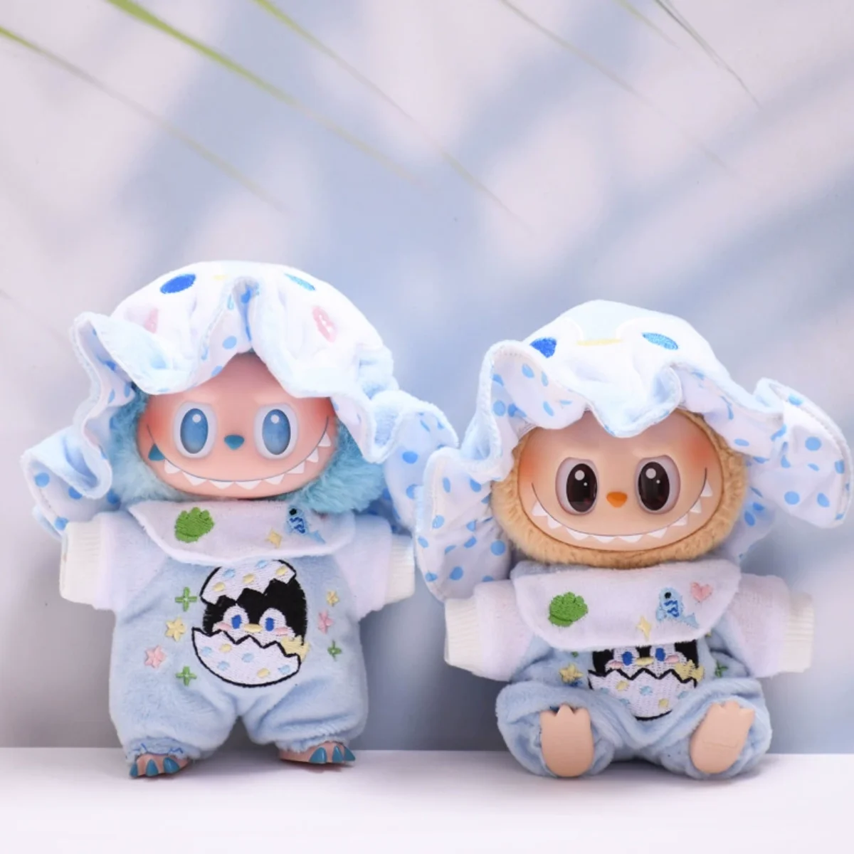 

Для банных халатов Labubu, спальных мешков, модный дизайн, мини-кукольная одежда, удобный на ощупь, подходит для Ropa Labubu, милый комплект