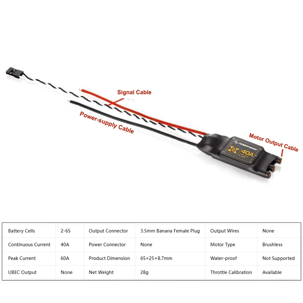 Hobbywing XRotor 40A ESC tanpa - 4 In 1 Esc ulasan dan harga