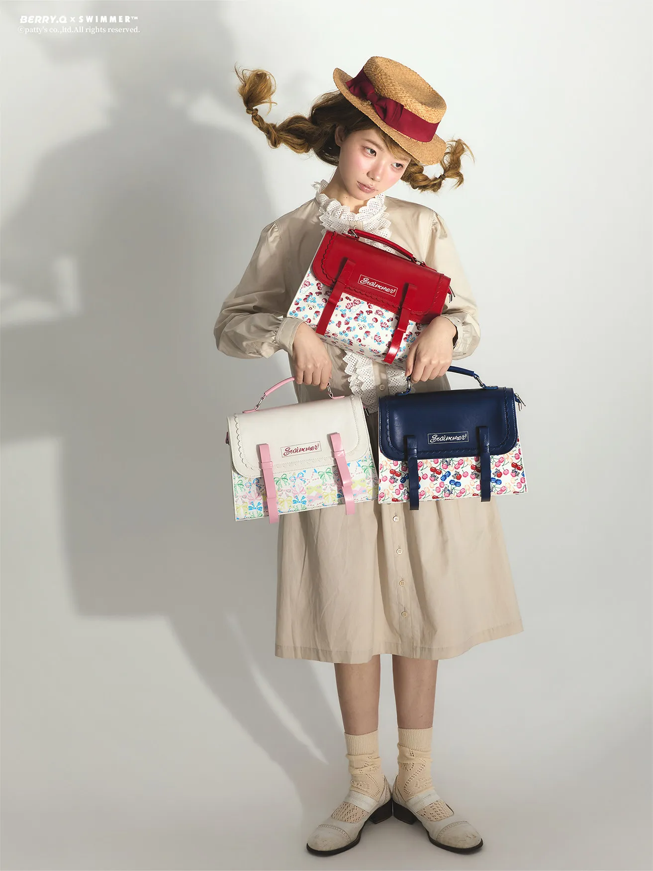 Girl's Messenger Bag Sweet and Cute Crossbody Bags for Lady Elegant Retro Lolita Style Fashion Women's Handbags