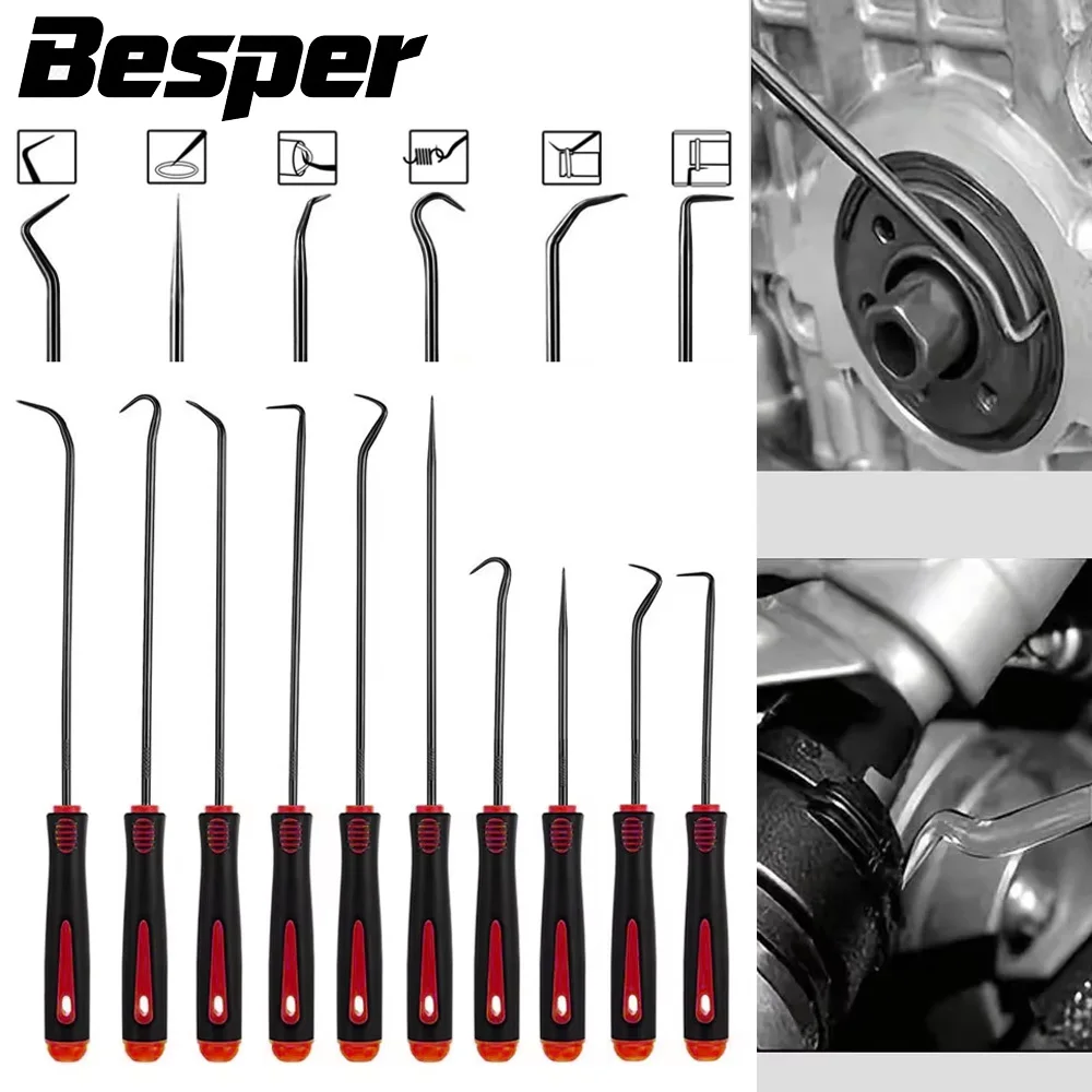 10/4pcs Auto Car Oil Seal Screwdrivers Set Hose Removal Hook Set O-Ring Seal Gasket Puller Remover Pick Hooks Repair Tools