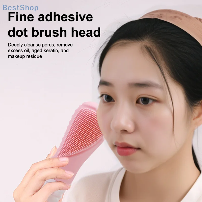 Bouteille de brosse de nettoyage en Silicone 3 en 1, épurateur pour le visage et brosse à cheveux avec rangement de voyage de 90ML pour un nettoyage en profondeur