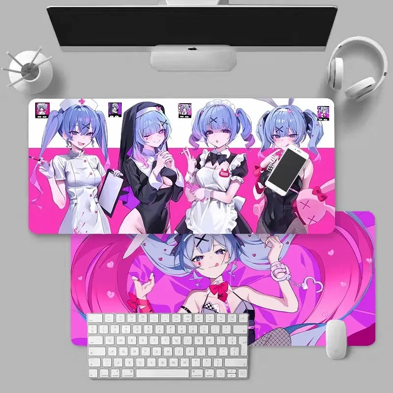 

Rabbit Hole Bunny Girl Anime PU Leather Desk Mat | XXL Gaming Mouse Pad for PC, Kawaii Retro Aesthetic Gamer Decor