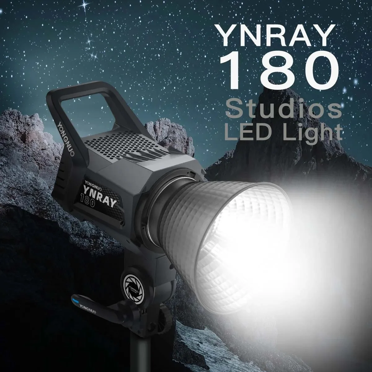 

YONGNUO YNRAY180 180W COB Outdoor LED Video Light Bowens Mount Studio Lamp with 12 Special Lighting Effect for Vlog Interview