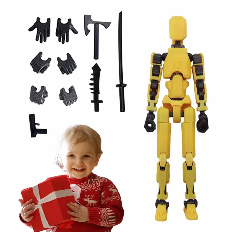 13 Gewrichten Figuur Beweegbare Dummy Pop Diy Assemblage Speelgoed Meerdere Styling Combinaties 3d Robot Model Desktop Decoratie Kinderen Geschenken