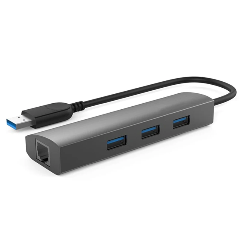 

USB3.0 Docking Station USB3.0 Hub with Gigabits Ethernet USB3.0 Hub Adapters USB Expander for Laptops Tablets Drop shipping