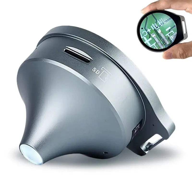 IALJ-Microscope Tool LED HD Screen Funnel Microscope Magnifying Glass Digital Microscope Tool