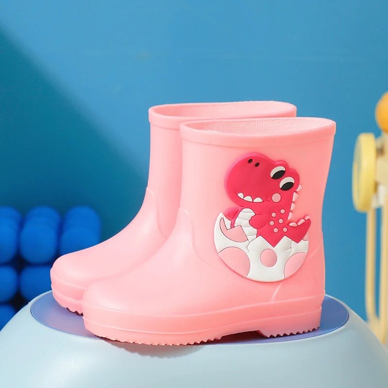 

Gacimy Children Rubber Rain Boots New Outdoor Waterproof Boys Girls Cute Rain Boots Comfort Anti-slip Kids Cartoon Garden Shoes