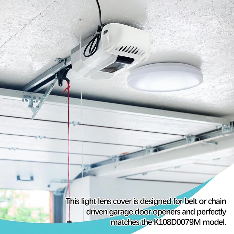 A23T 3Pcs 108D79 Garage Door Opener Light Lens Cover Replacement for Belt Chain Drive Operators