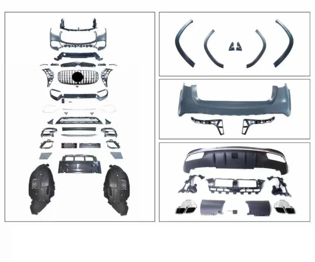 

Car body kit Front rear bumper assembly surround grill for Mercedes-Benz GLS（X167）modified GLS63 2020