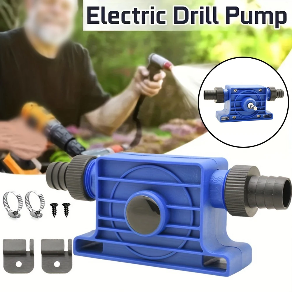 Drill-Integrated Self-Priming Water Pump for Mini Electric Drills - Compact Portable System for Residential and Outdoor Use