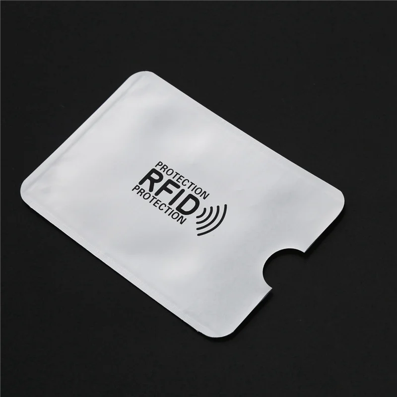 30 pezzi di foglio di alluminio anti-smagnetizzazione copertura della carta borsa di schermatura RFID carta di credito NFC spazzola antifurto protezione della carta d'identità-Y47A