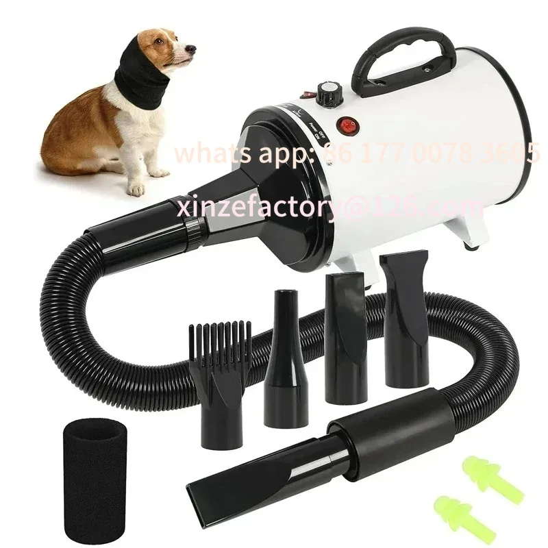 

Customizable 2800W Hair Dryer for Dogs Pet Grooming Blower Warm Wind Secador Fast Silent Pet Dryer Drying Machine Stepless Speed