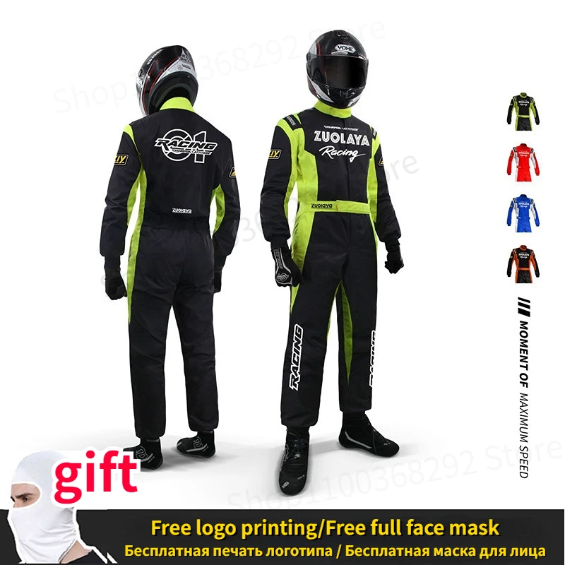 

New F1 Karting Suit Car Motorcycle Racing Club Exercise Clothing Overalls Suit Waterproof Karting Training One-piece Racing Suit