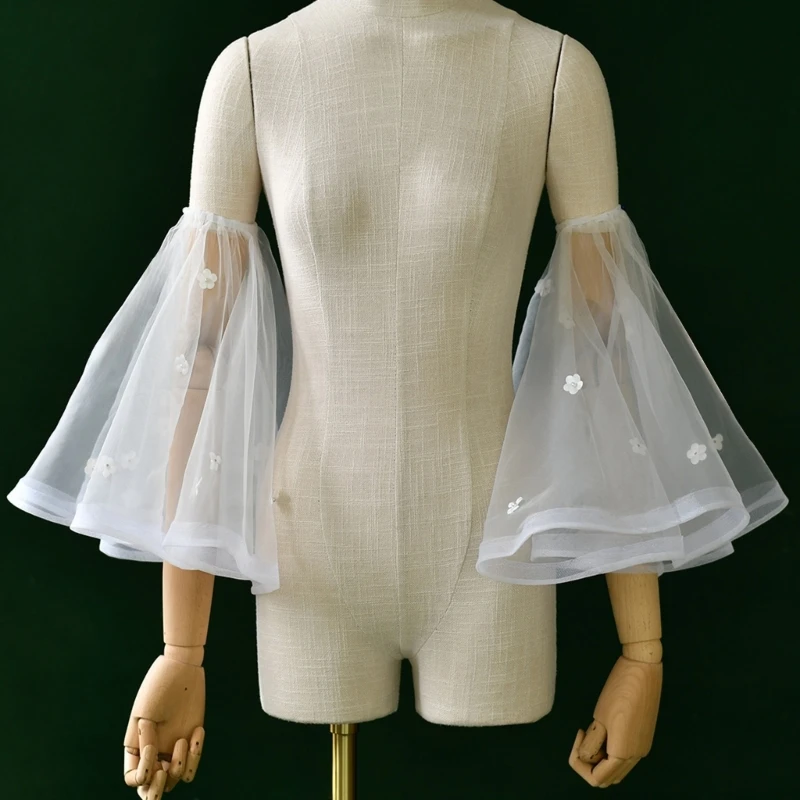 เสื้อเกราะลูกปัดตกแต่งสำหรับโอกาสพิเศษ ชิ้นแฟชั่นสตรีสีขาวยืดหยุ่นได้ Y166