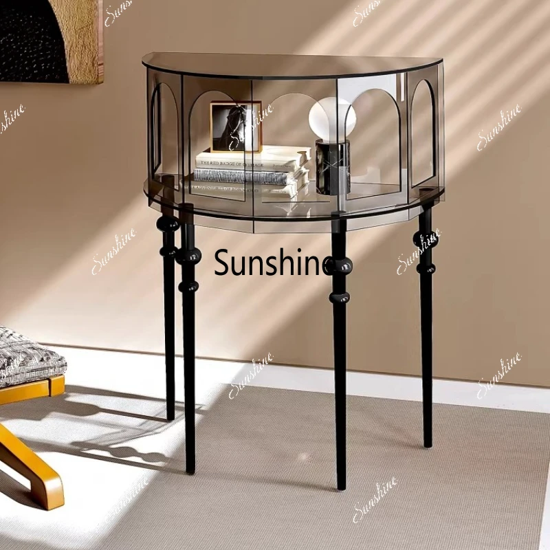 

Floor-to-ceiling entrance cabinet storage display rack Modern simple household storage cabinet