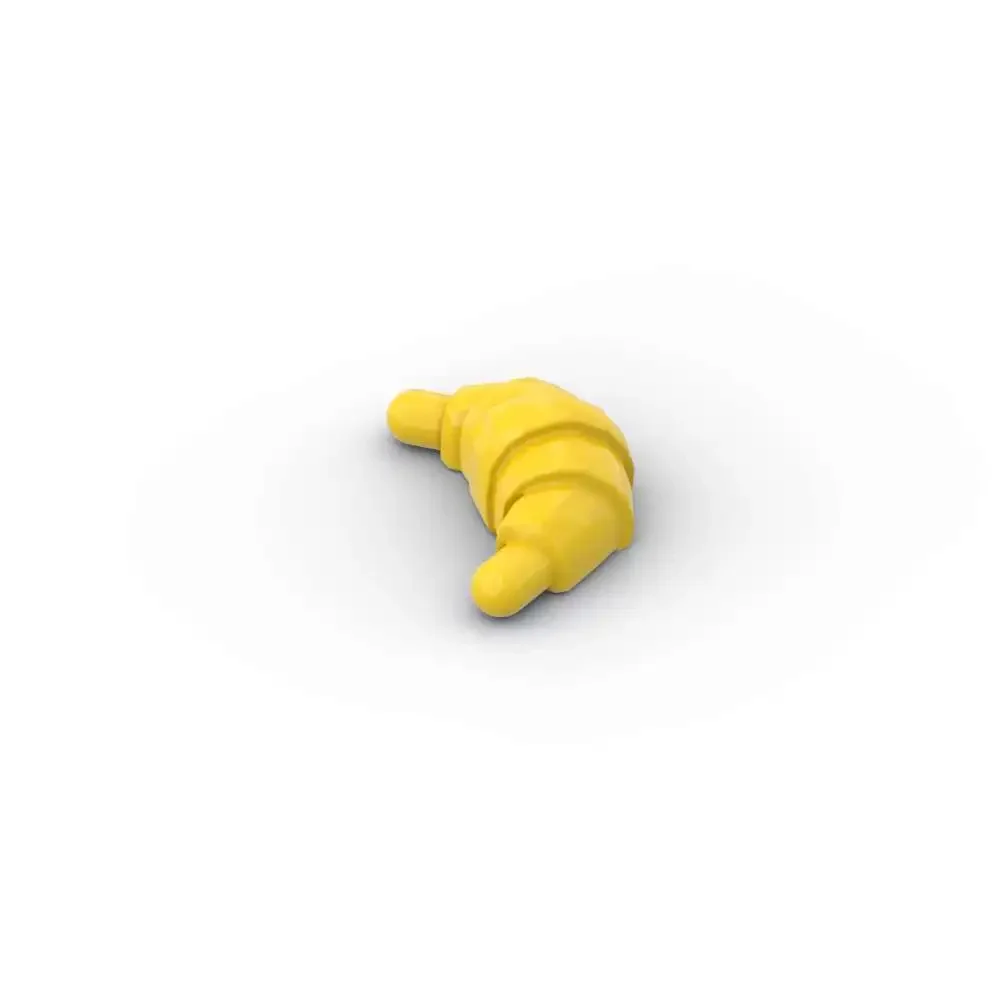 MOC 10PCS Croissant 33125 Bread Food Building Blocks With Rounded Ends Idea Bricks Toys Birthday Adult Especial Fun Gifts