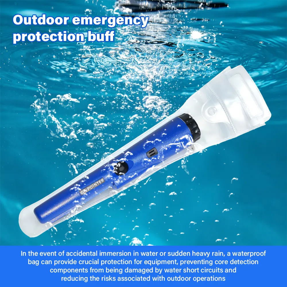 Wasserdichter Pinpointer GP-Pointer Handgehaltener Metalldetektor Positionierungsstab Schatzsuchgerät Mit Armband LED-Licht – Detail 26