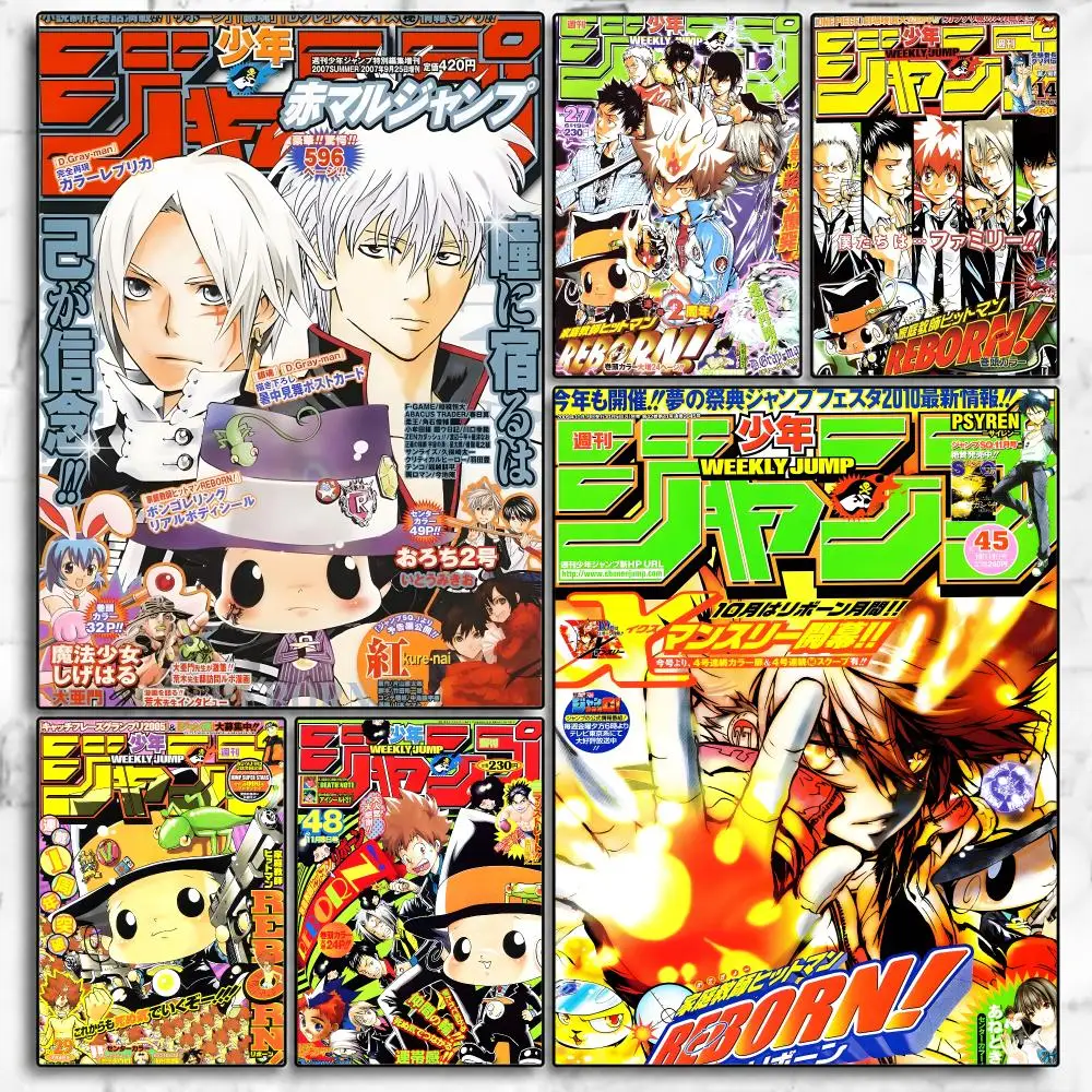 Anime HITMAN REBORN! Poster Poster Room Wall Art Decor Waterproof Stickers For Home Bar Bedroom Decoration