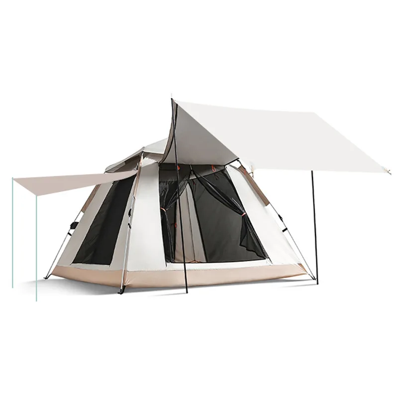 

Tent canopy 2 in 1 outdoor camping camping fully automatic portable folding cloud pavilion tent