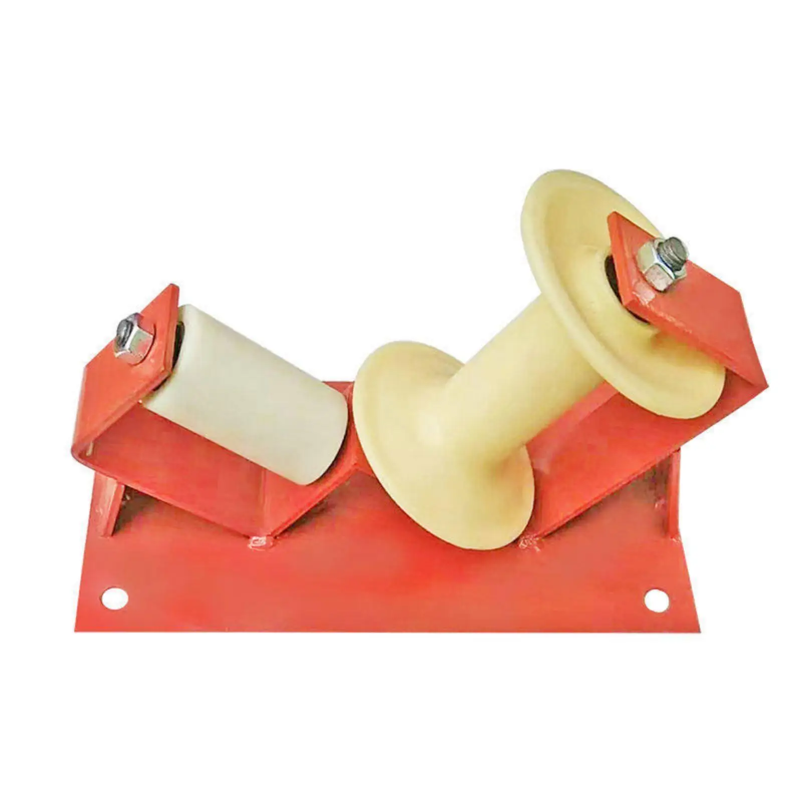 Corner Cable Pulley Guide Wheel with Double Mounted Rollers for Smooth Wire Pulling and Sharp Turn Navigation