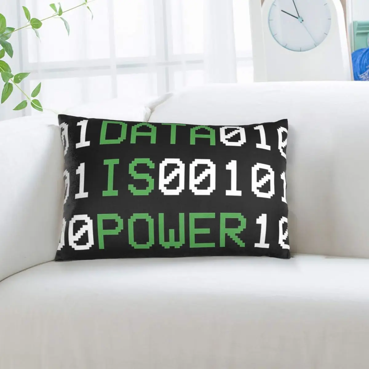 Hacker Code Binary Code Geek Science Computer Rectangle Pillowcase Cushion Cover Decorative Bedroom Bed Home Throw Pillow