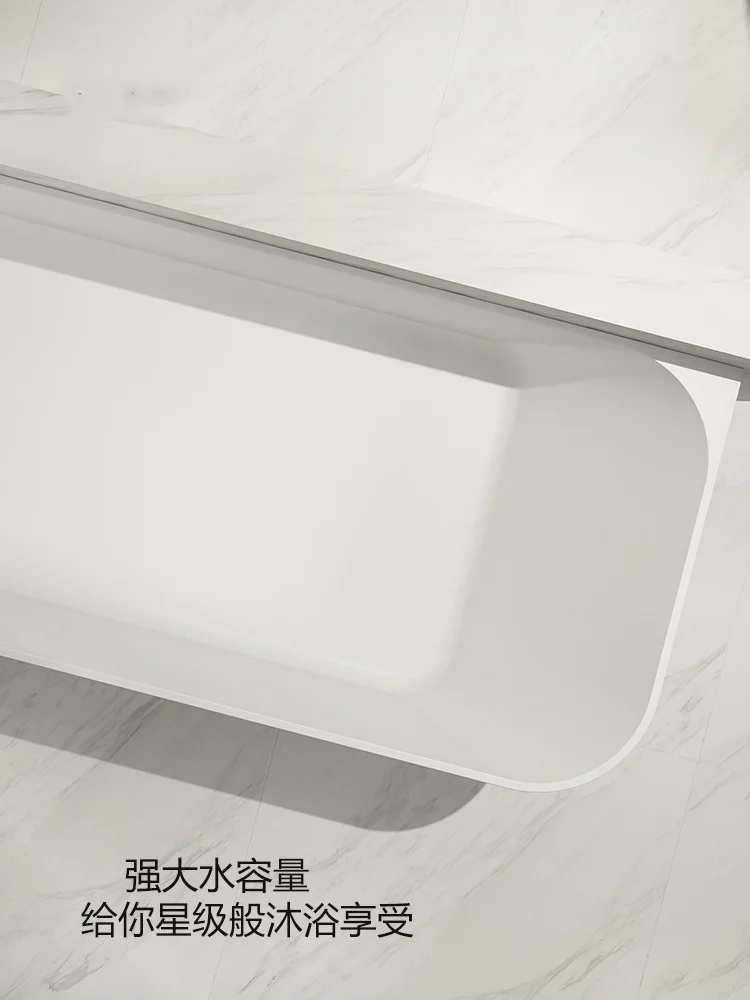 Independent artificial stone bathtub home left and right skirt corner small apartment hotel residential bathtub