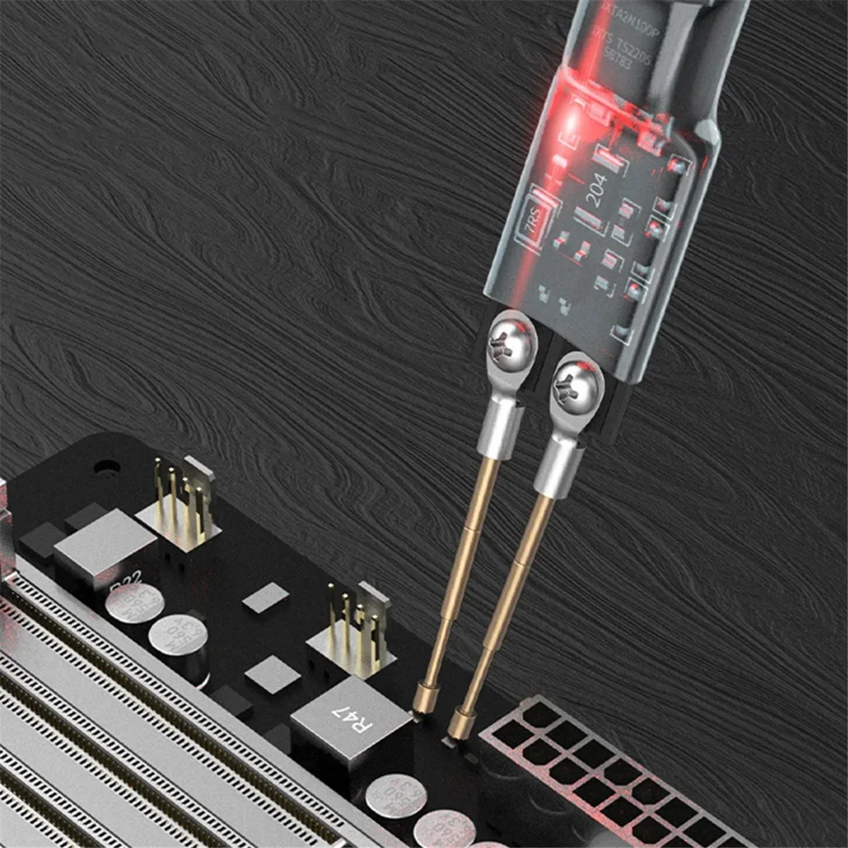 ABLG New Capacitor Discharge Pen Fast Discharge 1200UF Capacitor Discharge Tools with LED Indicator Light Electronic Repair