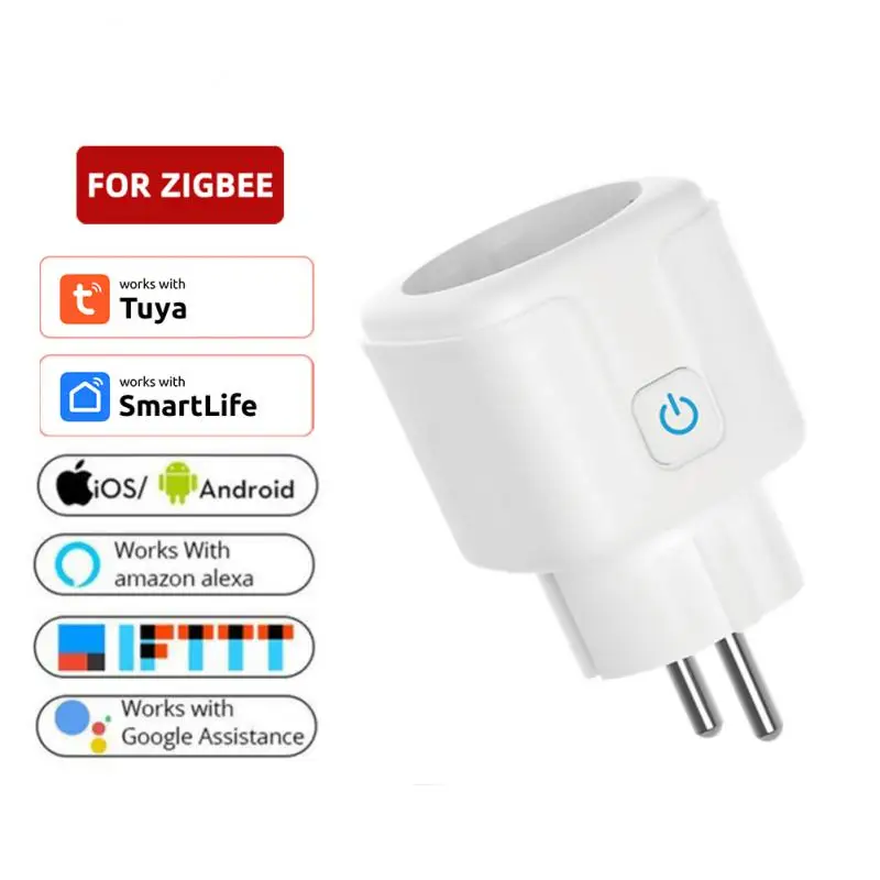 

Zigbee Versatile Doodle Design 20a High Power Convenient Smart Control Eu Regulations Compliant Wireless Control Smart Socket