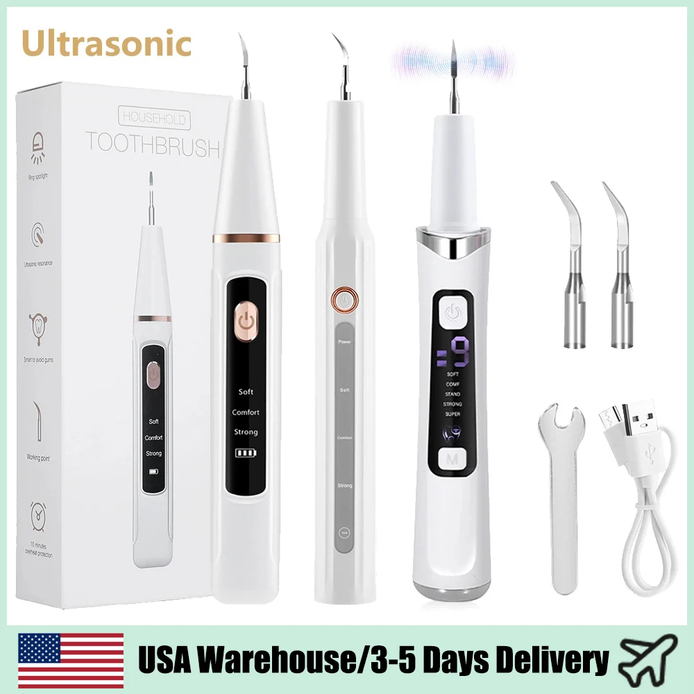 

Ультразвуковой очиститель зубов, электрический зубной скалер, средство для удаления зубного налета, зубного камня, отбеливание зубов, чистка, уход за полостью рта, доставка из США