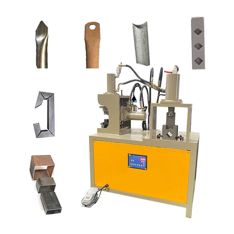 High-Efficiency Hydraulic Portable Hydraulic Steel Punching Hole Machine V Notch Groove Machine Sheet Metal Notching Machine