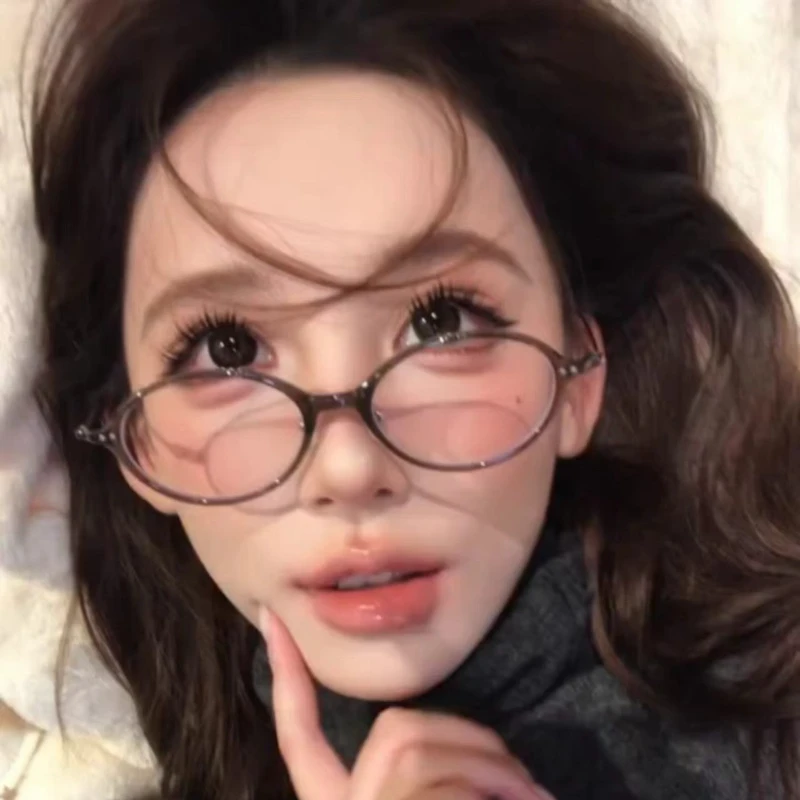 Anti Blue Light Glasses Women Men Vintage Round Glasses Fashion Small Oval Retro Blue Light Blocking Eyeglasses Trendy Eyewear view 2