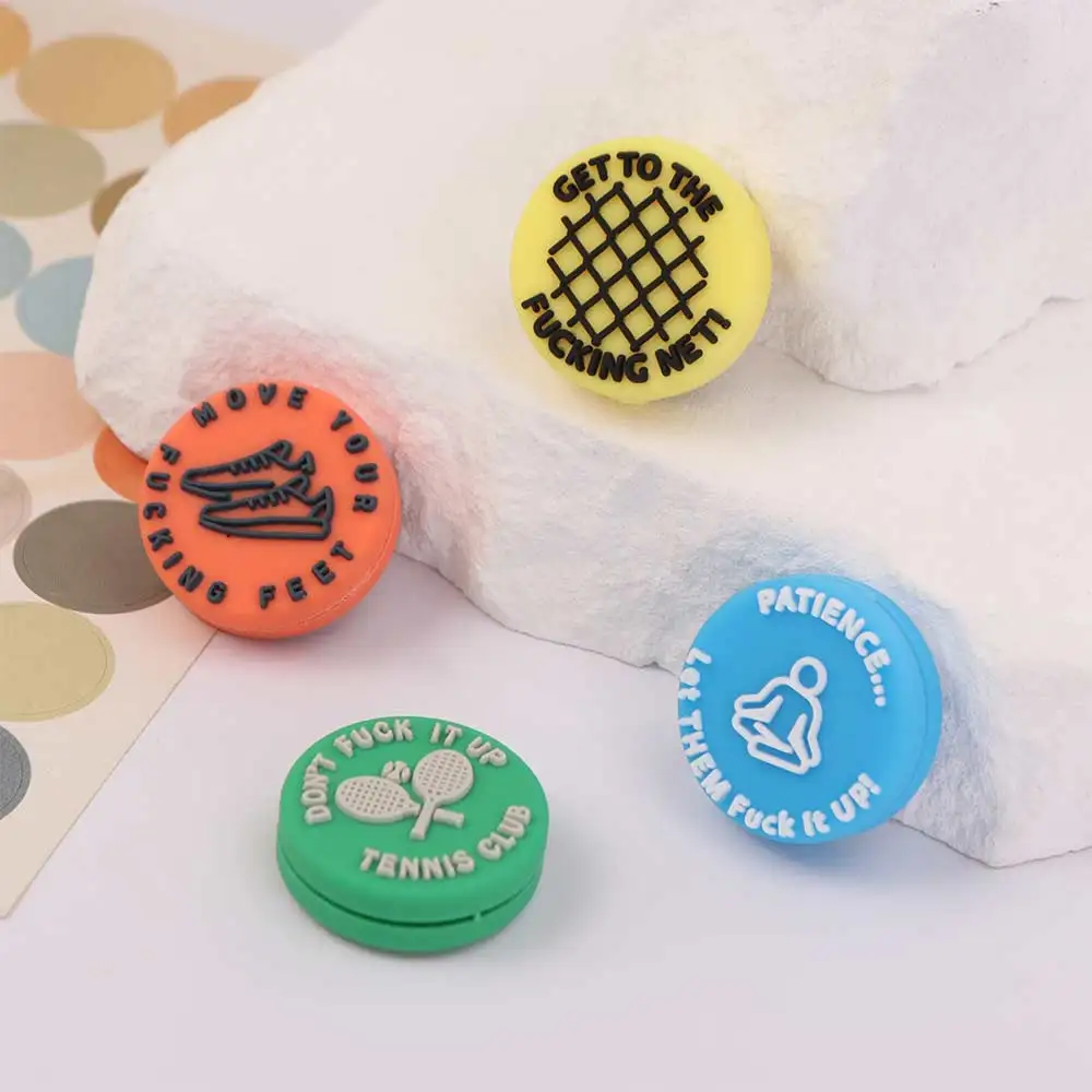 Anti-vibration Tennis Racket Shock Absorber Colorful Universal Racket Vibration Dampeners Creative Reusable Tennis Damper
