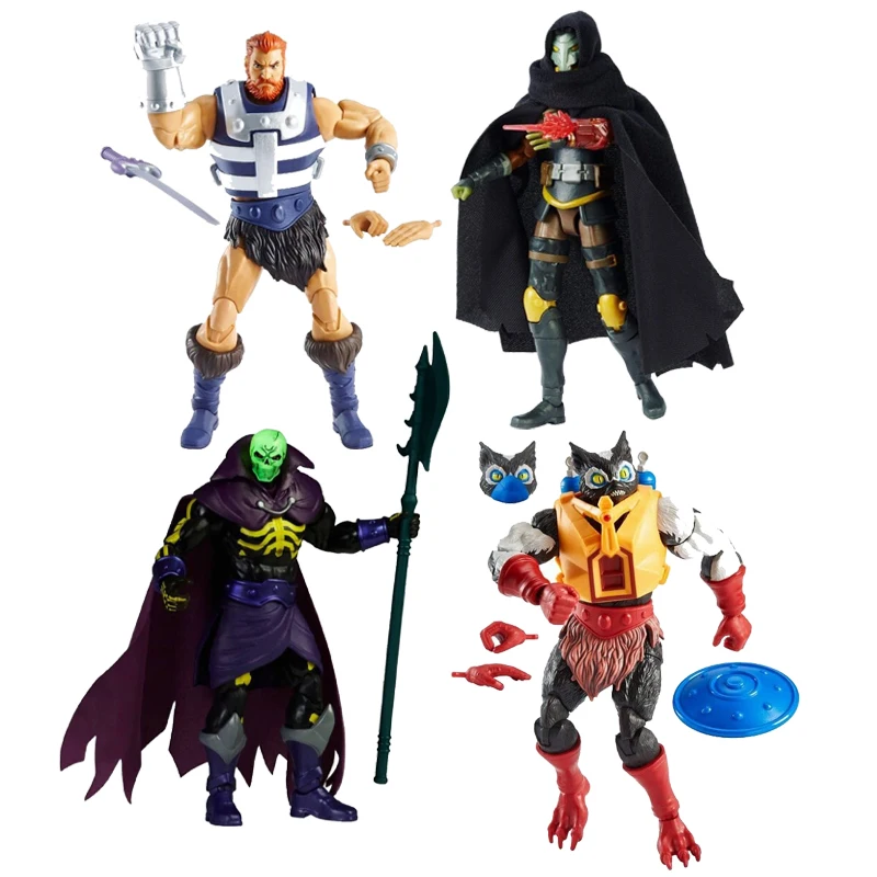 دمية He-man/Iron Fist/Mer-Man/Skeleton King/Andra مقاس 7 بوصة من He-man Deluxe MOTU Villain Model Doll