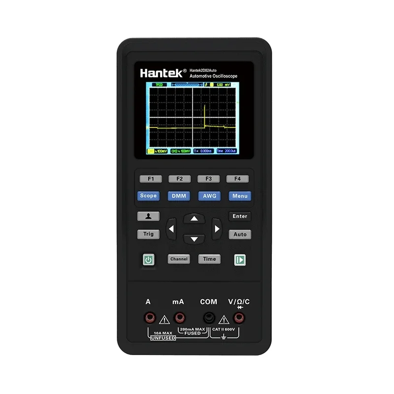 Hantek 2D82 Auto 4 In 1 Portable 2 Channels Oscilloscope + Multimeter +Automotive Diagnosis+Waveform Generator 3 Practical Sets