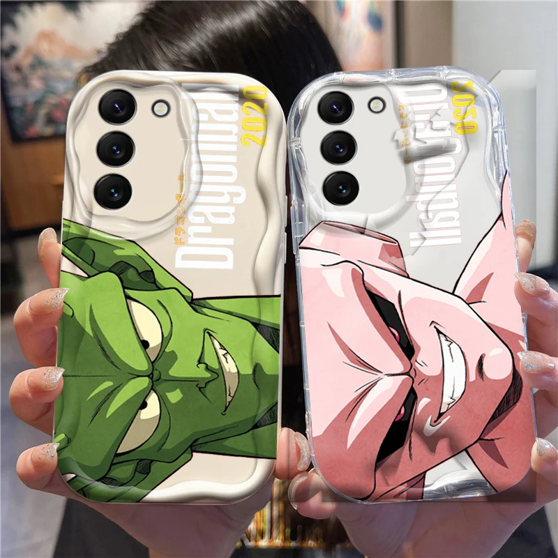 D-Dragon Ball Goku Majin Buu For Samsung S24 S23 S21 S20 Ultra Plus FE A73 A72 A71 A51 A31 A05S A05 A04 5G Wave Oil TPU