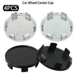 4PCS Car Wheel Center Cap Car Wheel Tyre Center Hub Cap Cover 54mm Dia 6Clips ABS-Plastic Wear Parts Wheels Tires Tools