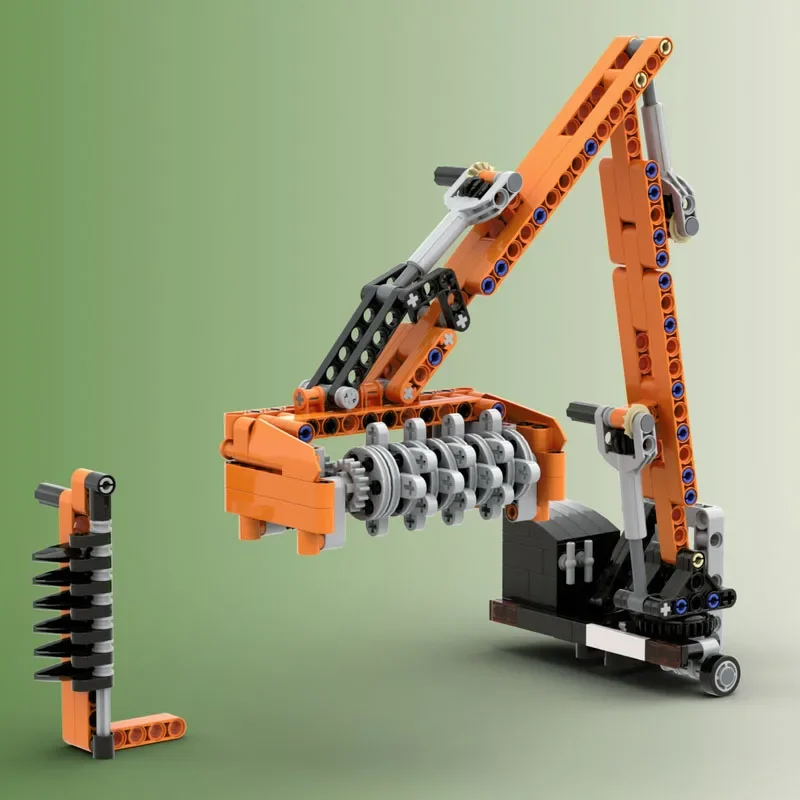 

MOC-155919 Urban Farm Agricultural Arm Lawn Mower Building Block Model, 334 Parts, Boys' Children Birthday Christmas Toy Gift