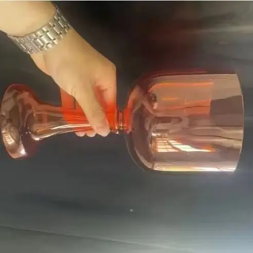 

Orange color crystal singing stand chalice with perfect 432hz D note or D# note Yoga & Meditation therapist & life Mentor