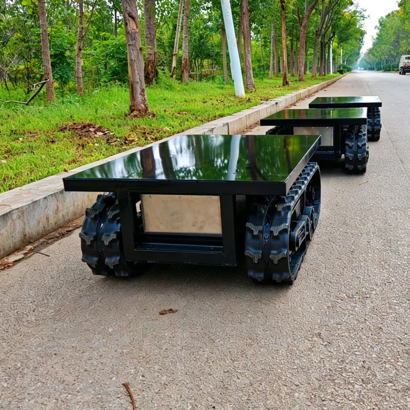 Platform Custom Load 0.3-10 Tons Rubber Track Chassis, Remote Control Electric Chassis for Off-Road Operations