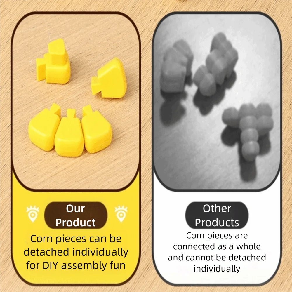 Developmental Toys With Light 3D Puzzle Pendant Stress Relieving Multi Change Corn Magic Cube 3D Jigsaw Puzzle Adult Kids